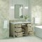James Martin Vanities 48'' Single Vanity, Whitewashed Oak w/ 3 CM Victorian Silver Quartz Top 424-V48-WWO-3VSL - alternate 2